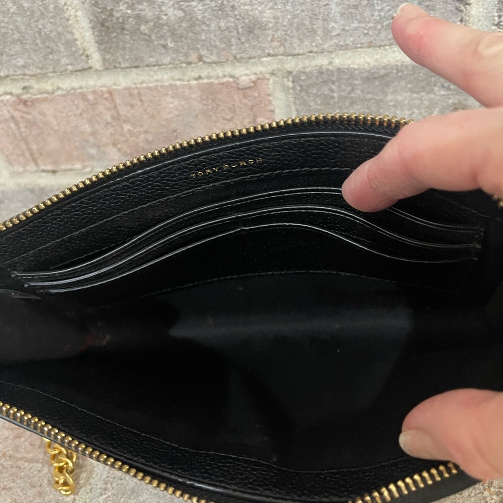 Tory Burch Black Crossbody Bag with Gold Logo - Picture 9 of 14